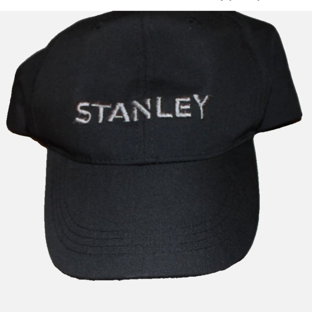 Black Gray Stanley Hat Baseball Cap One Size Fits All Embroidered Block Letters
